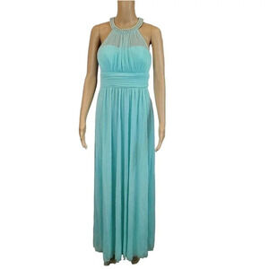 Speechless Brand Size 7 Floor Length Grecian Inspired Light Blue Formal Dress.